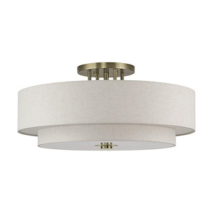Monroe - 6 Light Extra Large Semi-Flush Mount-13.5 Inch Tall and 30 Inch Wide - 1391688