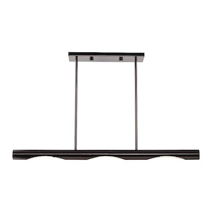 Acra - 3 Light Linear Chandelier in Contemporary Style - 4.5 Inches wide by 9 Inches high - 1011969