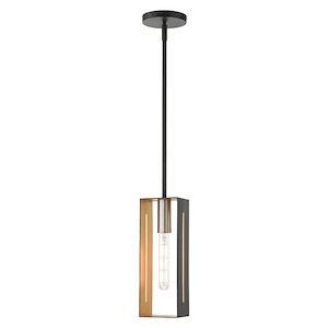 Soma - 1 Light Pendant in Contemporary Style - 5.13 Inches wide by 16 Inches high