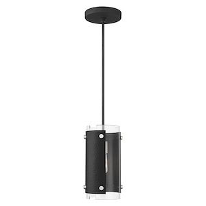 Barcelona - 1 Light Pendant in Industrial Style - 8 Inches wide by 21 Inches high - 1220260