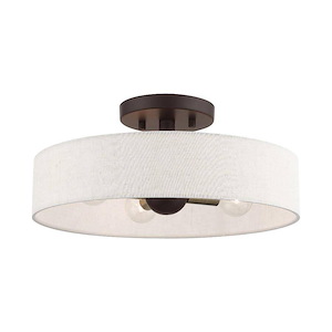 Venlo - 4 Light Semi-Flush Mount in Modern Style - 14 Inches wide by 6 Inches high