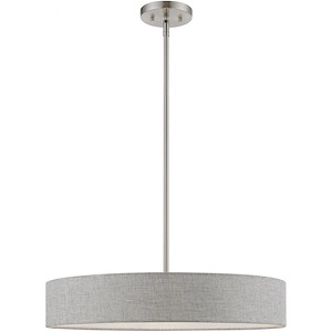 Elmhurst - 4 Light Medium Drum Pendant In Timeless Style-12.75 Inches Tall and 22 Inches Wide - 1219885