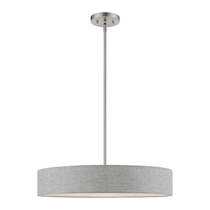 Elmhurst - 4 Light Medium Drum Pendant In Timeless Style-12.75 Inches Tall and 22 Inches Wide