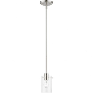 Munich - 1 Light Pendant In Contemporary Style-15.25 Inches Tall and 5 Inches Wide - 1219879