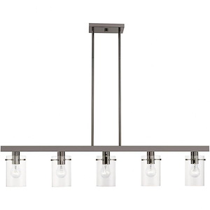Munich - 5 Light Linear Chandelier In Contemporary Style-14.5 Inches Tall and 4.5 Inches Wide - 1219887