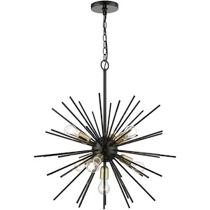 Tribeca - 7 Light Pendant In Sculptural Style-26.5 Inches Tall and 25 Inches Wide