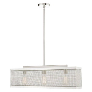 Industro - 3 Light Chandelier in Contemporary Style - 6.5 Inches wide by 17.75 Inches high