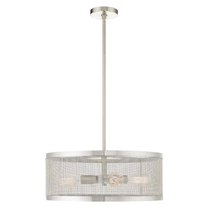 Industro - 4 Light Chandelier in Contemporary Style - 20 Inches wide by 16 Inches high