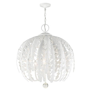 Acanthus - 5 Light Chandelier in Coastal Style - 26 Inches wide by 27 Inches high
