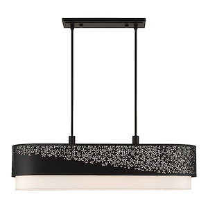 Noria - 6 Light Linear Chandelier in Modern Style - 12 Inches wide by 19.5 Inches high - 1012209