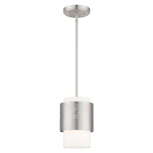 Noria - 1 Light Pendant in Modern Style - 7 Inches wide by 11.63 Inches high