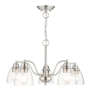 Montgomery - 5 Light Chandelier in New Traditional Style - 24 Inches wide by 13.25 Inches high - 1012196