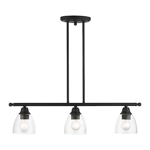 Montgomery - 3 Light Linear Chandelier In Transitional Style-14.25 Inches Tall and 5 Inches Wide - 1012195