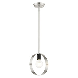 Modesto - 1 Light Pendant in Industrial Style - 5.13 Inches wide by 12.25 Inches high - 1012187