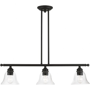 Moreland - 3 Light Linear Chandelier In Transitional Style-14.25 Inches Tall and 6.25 Inches Wide