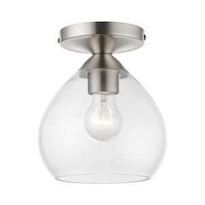 Catania - 1 Light Semi-Flush Mount In Transitional Style-8.25 Inches Tall and 7 Inches Wide - 1219936