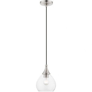Catania - 1 Light Mini Pendant In Transitional Style-15 Inches Tall and 7 Inches Wide - 1219890