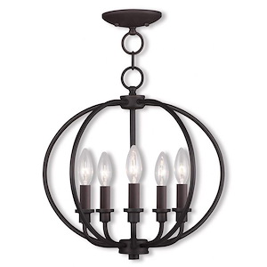Clairmont - 5 Light Chandelier in Modern Style - 24 Inches wide by 28 Inches high