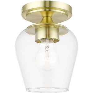Willow - 1 Light Flush Mount In Transitional Style-7.5 Inches Tall and 5.75 Inches Wide - 1219939