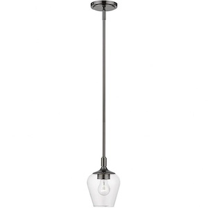 Willow - 1 Light Pendant In Transitional Style-16.5 Inches Tall and 5.75 Inches Wide - 1219921