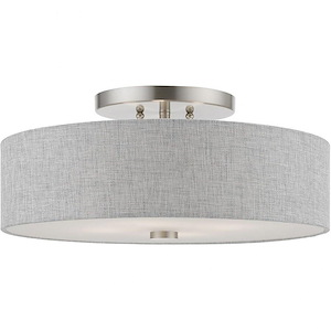 Dakota - 4 Light Semi-Flush Mount In Transitional Style-8.13 Inches Tall and 18 Inches Wide