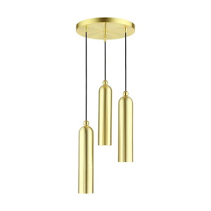 Ardmore - 3 Light Pendant in Mid Century Modern Style - 13 Inches wide by 16.5 Inches high