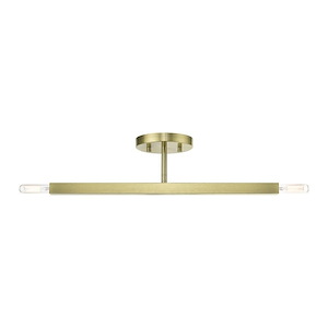 Monaco - 2 Light Semi-Flush Mount In Modern Style-5 Inches Tall and 5.13 Inches Wide - 1296618