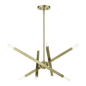 Monaco - 8 Light Chandelier In Modern Style-27 Inches Tall and 23 Inches Wide - 1296971