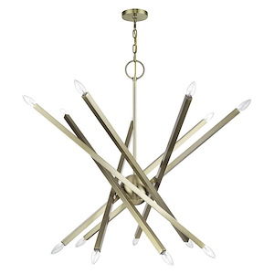Monaco - 14 Light Extra Large Foyer Chandelier-34 Inches Tall and 40 Inches Wide