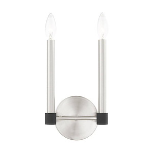 Karlstad - 2 Light Wall Sconce in Contemporary Style - 7 Inches wide by 11.25 Inches high