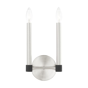 Karlstad - 2 Light Wall Sconce in Contemporary Style - 7 Inches wide by 11.25 Inches high - 939502