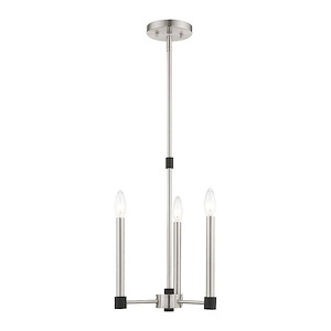 Karlstad - 3 Light Chandelier in Contemporary Style - 12 Inches wide by 19 Inches high