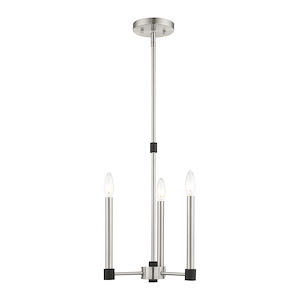 Karlstad - 3 Light Chandelier in Contemporary Style - 12 Inches wide by 19 Inches high