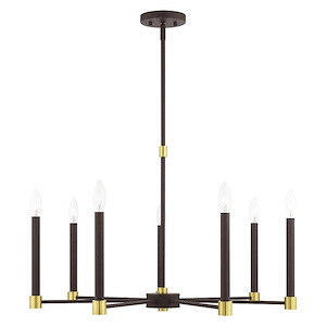 Karlstad - 7 Light Chandelier in Contemporary Style - 28 Inches wide by 20.25 Inches high
