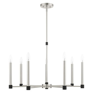 Karlstad - 7 Light Chandelier in Contemporary Style - 28 Inches wide by 20.25 Inches high