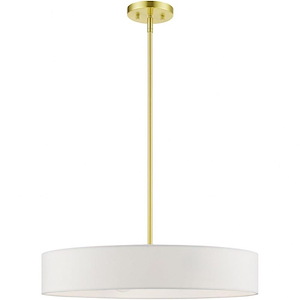 Venlo - 4 Light Medium Drum Pendant In Timeless Style-12.75 Inches Tall and 22 Inches Wide