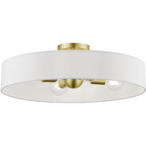 Venlo - 4 Light Large Semi-Flush Mount In Timeless Style-7 Inches Tall and 22 Inches Wide - 939429