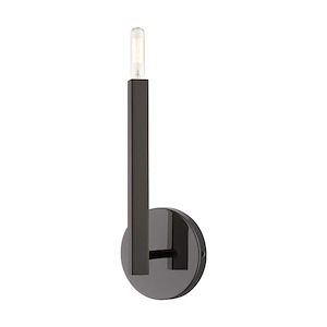 Monaco - 1 Light ADA Wall Sconce In Modern Style-12 Inches Tall and 5.13 Inches Wide