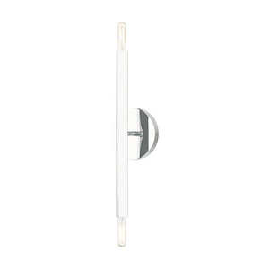 Moco - 2 Light ADA Wall Sconce in Modern Style - 5.13 Inches wide by 16 Inches high