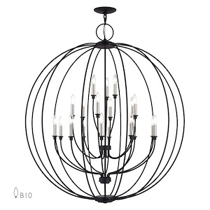 Milania - 19 Light Grande Foyer Chandelier-54 Inches Tall and 48 Inches Wide