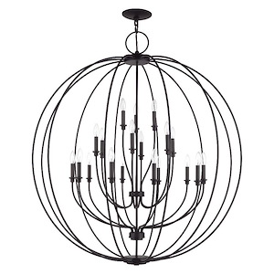 Milania - 19 Light Grande Foyer Chandelier-54 Inches Tall and 48 Inches Wide - 1337549