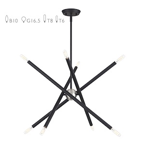 Soho - 8 Light Chandelier-24.5 Inches Tall and 24 Inches Wide