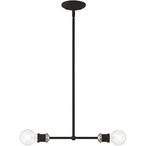 Lansdale - 2 Light Linear Chandelier In Transitional Style-8.5 Inches Tall and 5 Inches Wide