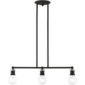 Lansdale - 3 Light Linear Chandelier In Transitional Style-10.75 Inches Tall and 6 Inches Wide