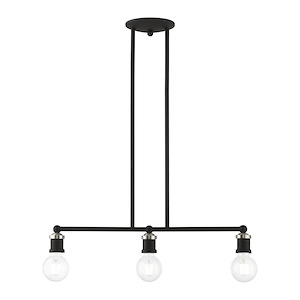 Lansdale - 3 Light Linear Chandelier In Transitional Style-10.75 Inches Tall and 6 Inches Wide - 1219915