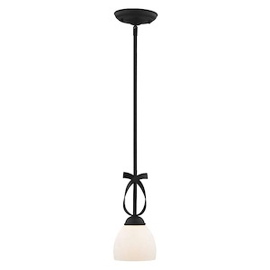 Brookside - 1 Light Mini Pendant in New Traditional Style - 6 Inches wide by 13 Inches high
