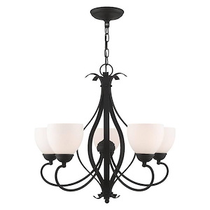 Brookside - 5 Light Chandelier in New Traditional Style - 26 Inches wide by 23.5 Inches high - 374742