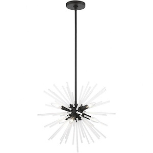 Uptown - 6 Light Pendant In Sparkling Style-25.25 Inches Tall and 20 Inches Wide - 1219945