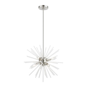 Uptown - 6 Light Pendant In Sparkling Style-25.25 Inches Tall and 20 Inches Wide