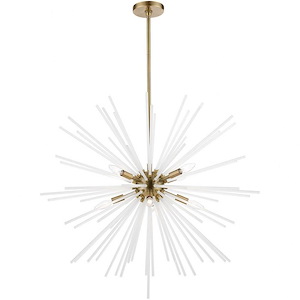 Uptown - 8 Light Large Foyer Chandelier In Sparkling Style-38 Inches Tall and 34 Inches Wide